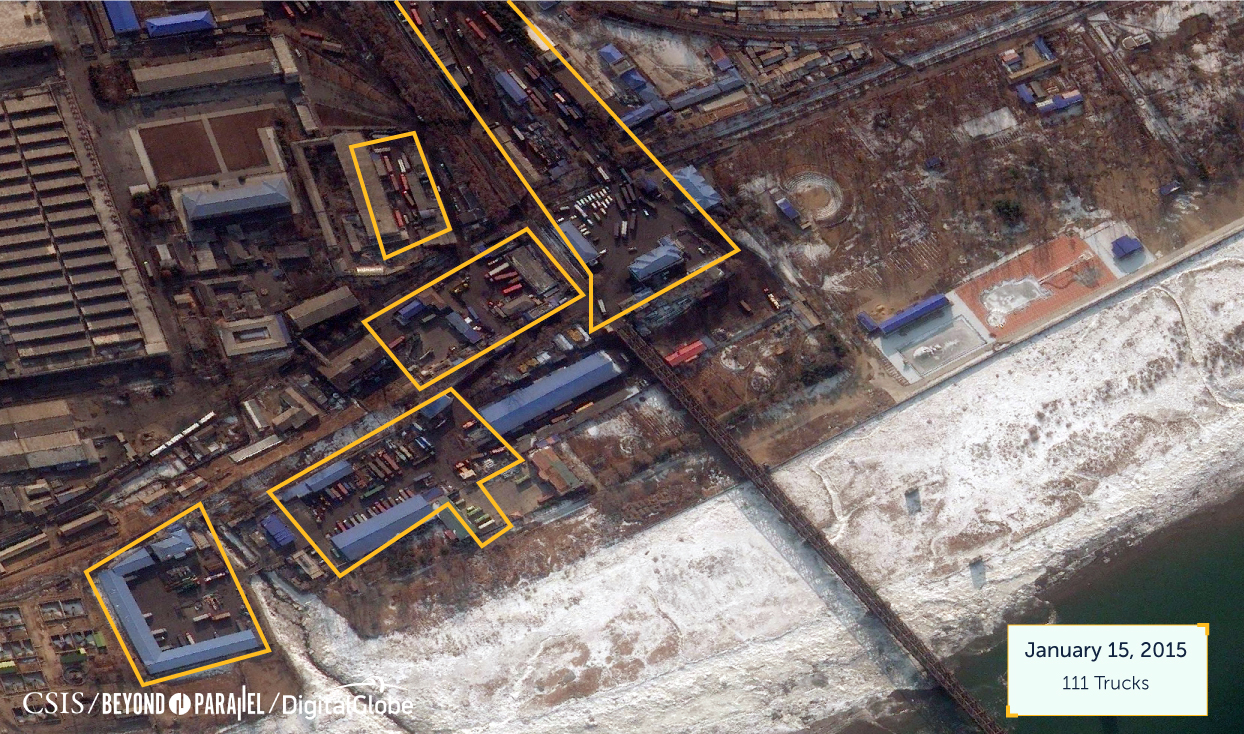 January 15, 2015 - Sinuiju Customs Area, North Korea