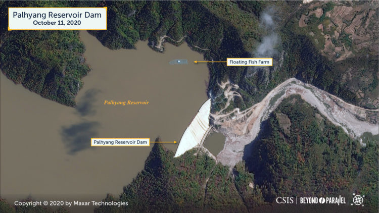 Palhyang Reservoir Dam. Copyright 2020 Maxar Technologies.