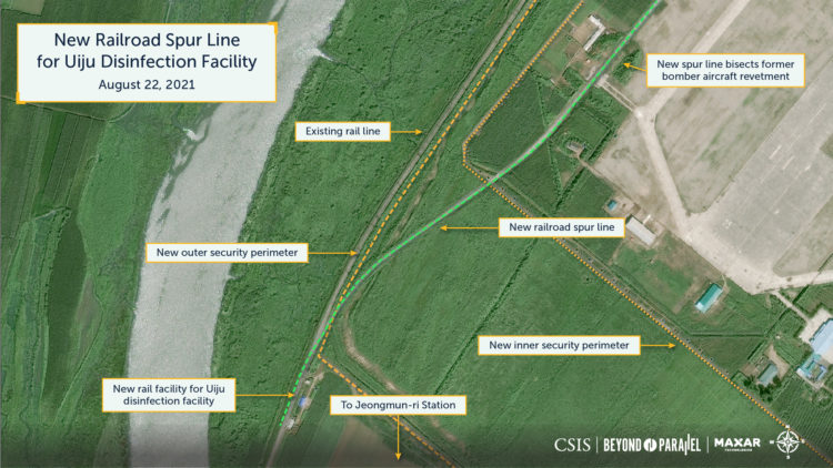 New Railroad Spur Line for Uiji Disinfection Facility